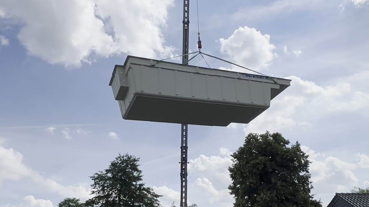Bauschritt Einheben